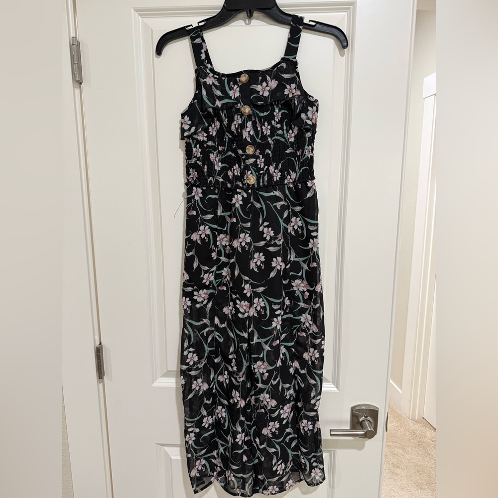 Floral Black Jumper